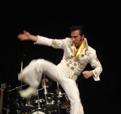 elvis karate kick